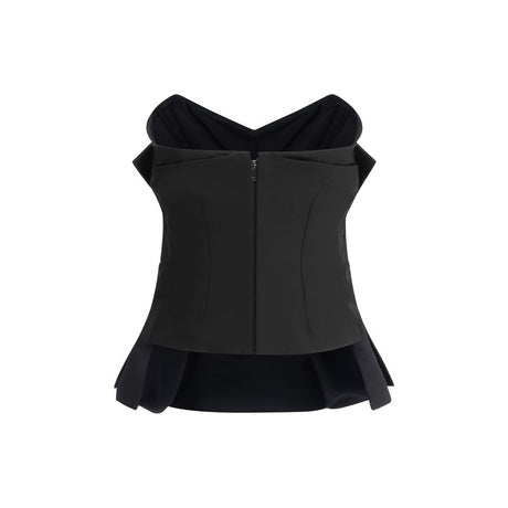 Alexander McQueen Black Polyester Top