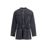 Marant Etoile Gray Cotton Denim Jacket