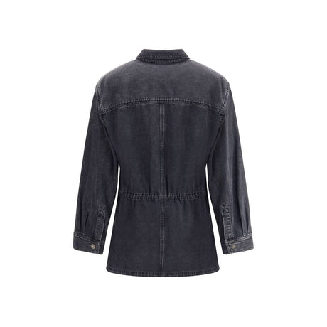 Marant Etoile Gray Cotton Denim Jacket