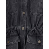 Marant Etoile Gray Cotton Denim Jacket