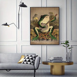 6 pc Casual Guitar Frog Canvas Art for Home Decor