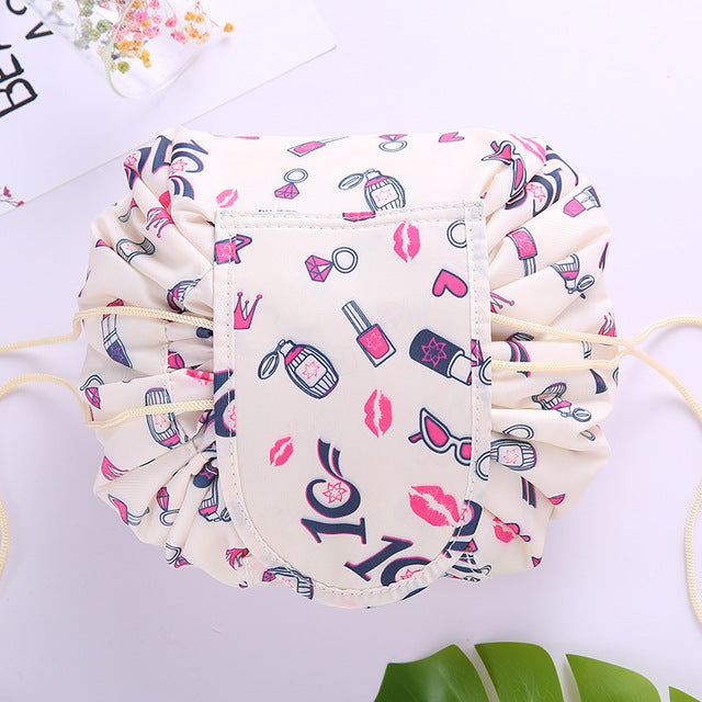 PLEEGA Women Drawstring Travel Cosmetic Bag Organizer