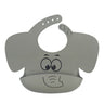 Baby Silicone Elephant Printed Bibs and Sucker Plates Set
