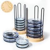 TelKeen 2PC Tumbler Lid Organizer Detachable Cup Lid Organizer for Simple Modern Tumbler/Yeti Tumbler/Stanley Tumbler Lids Holds up to 20 Lids Cup Organizer for Kitchen Organizers and Storage