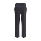 Prada Gray Fleece Wool Dress Pants