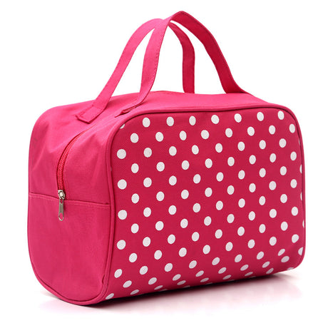 Waterproof Dot Cosmetic Bag - Fashion Handheld Design