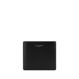 Saint Laurent Black Calf Leather Bos Taurus Wallet