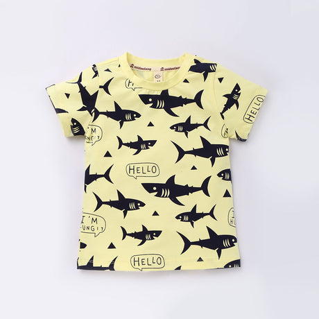 Children's Cartoon Pure Cotton Short Sleeve T-Shirt