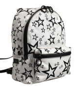 Dolce & Gabbana White DG Stars Print Nylon Travel Backpack Bag
