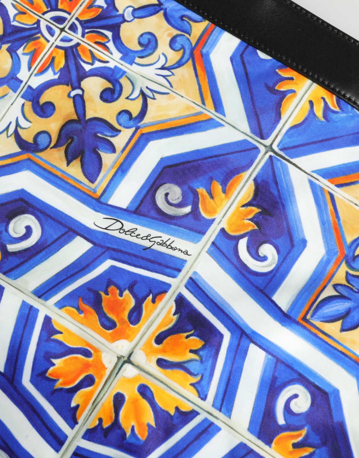 Dolce & Gabbana Multicolor Maiolica Print Tote Shoulder Strap Bag