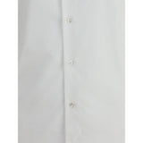 Finamore White Cotton Dress Shirt