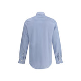 Finamore Light Blue Cotton Dress Shirt