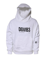 Dolce & Gabbana White DG Vib3 Hooded Men Sweatshirt Sweater