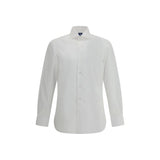Finamore White Cotton Dress Shirt