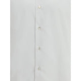 Finamore White Cotton Dress Shirt