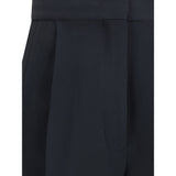 Fabiana Filippi Black Acetate Casual Pants