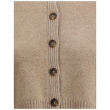 Loulou De Saison Beige Cashmere Cardigan