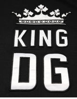 Dolce & Gabbana Black DG King Crown Cotton Crew Neck T-shirt