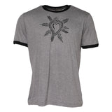 Dolce & Gabbana Gray Sacred Heart Cotton Crew Neck T-shirt