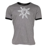 Dolce & Gabbana Gray Sacred Heart Cotton Crew Neck T-shirt