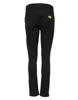 Dolce & Gabbana Black Cotton Skinny Mid Waist Denim Jeans