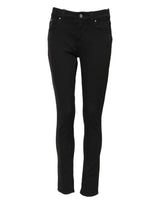 Dolce & Gabbana Black Cotton Skinny Mid Waist Denim Jeans