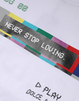 Dolce & Gabbana White Cotton Printed Short Sleeves T-shirt