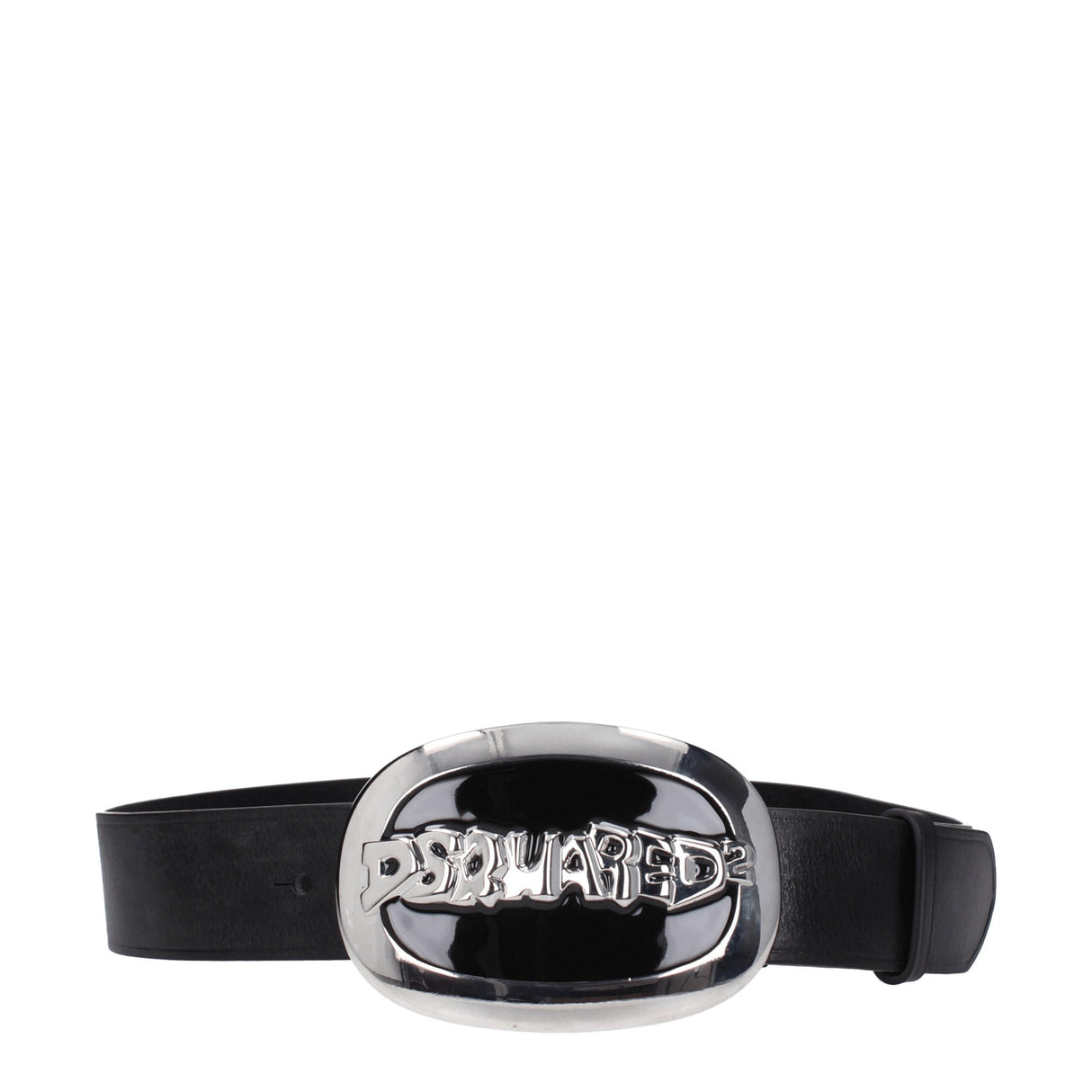 Dsquared² Black Leather Belt