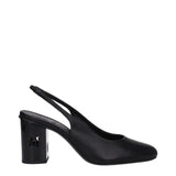 Max Mara Black Leather High Heel Pumps