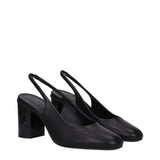 Max Mara Black Leather High Heel Pumps