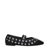 Stella McCartney Black Leather Ballet Flats