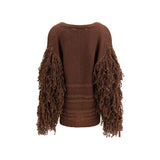 Fabiana Filippi Brown Camel Hair  Cardigan