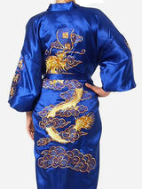 Embroidered Men's Nightgown for Home Wear