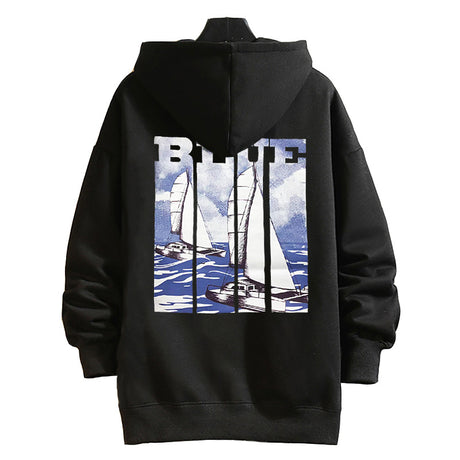Men's Plus Size Velvet Hooded Jacket for Autumn/Winter