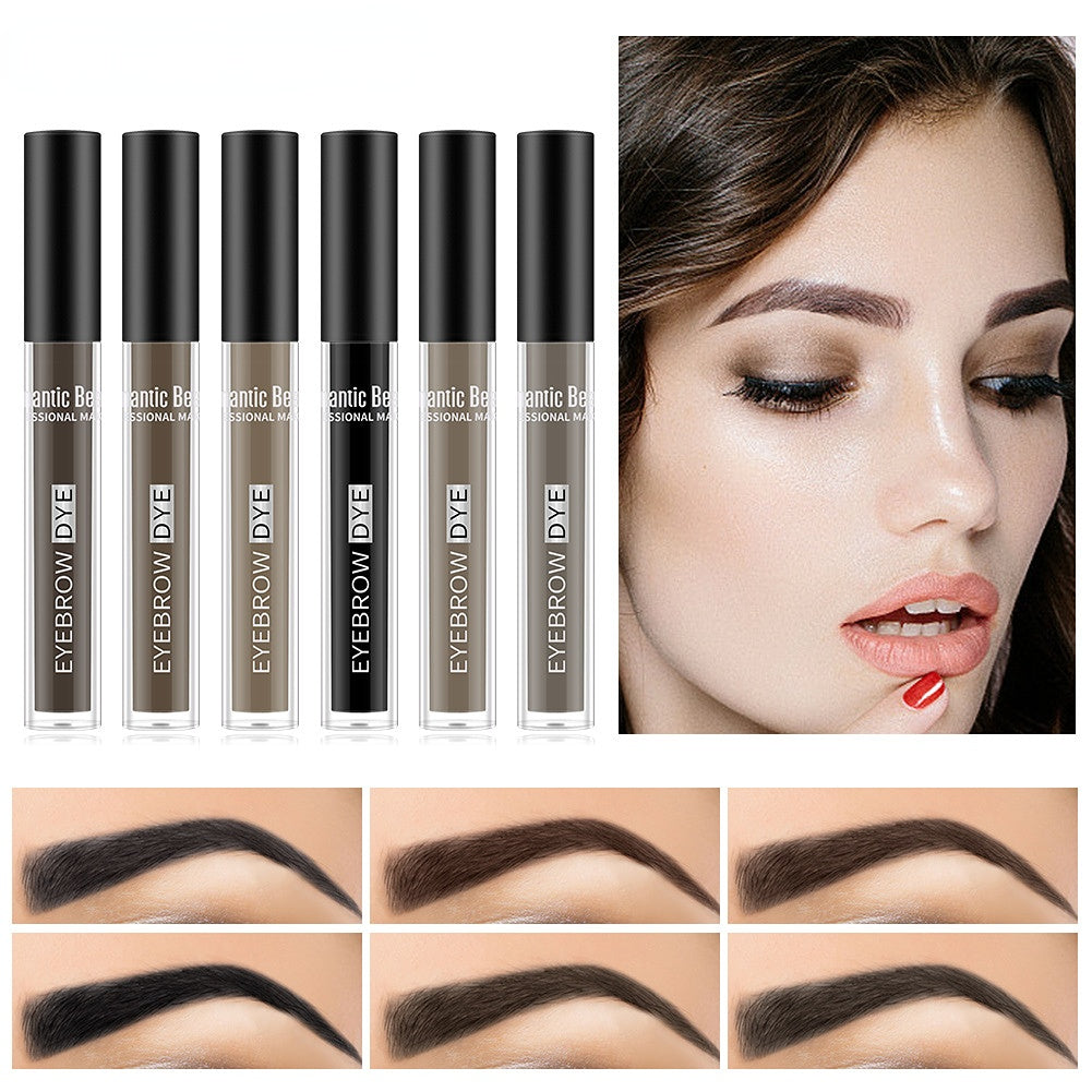 Double-Headed Eyebrow Brush with Lasting Gel Cream