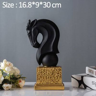 Creative Horse Head Home Decor for Living Room Display