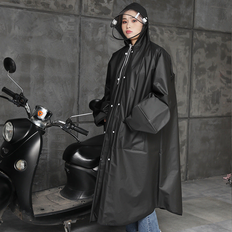 Electric Bicycle Poncho for Hiking and Rainstorms