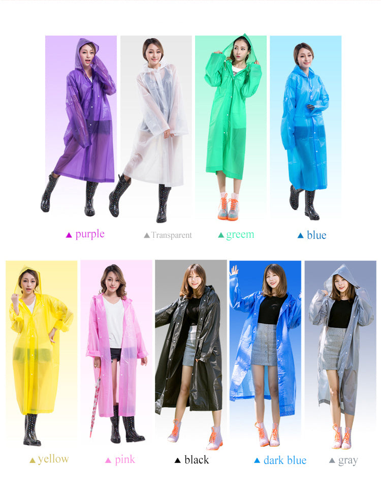 Thick Waterproof Hooded Raincoat for Outdoor Hiking