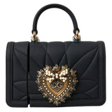 Dolce & Gabbana Case Black Silicone Devotion Heart Cover Hand Bag Airpod