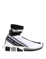 Dolce & Gabbana White Black Sorrento Socks Sneakers Shoes