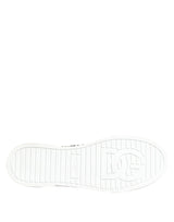 Dolce & Gabbana Green Portofino Crystal DG Logo Sneakers Shoes