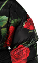Dolce & Gabbana Multicolor Floral Puffer Coat Full Zip Jacket