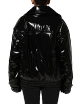 Dolce & Gabbana Polyester Black Quilted Puffer Coat  Jacket