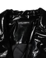 Dolce & Gabbana Polyester Black Quilted Puffer Coat  Jacket
