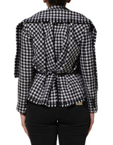 Dolce & Gabbana Multicolor Wool Monochrome Patterned Jacket