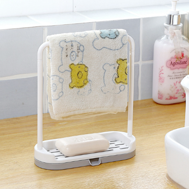 Kitchen Countertop Storage Rack for Dishcloths and Wipes