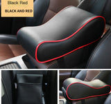 Memory Foam Car Armrest Pad - Universal Leather Design
