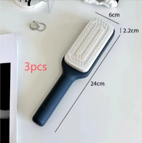 4-in-1 Self-Cleaning Hair Brush
