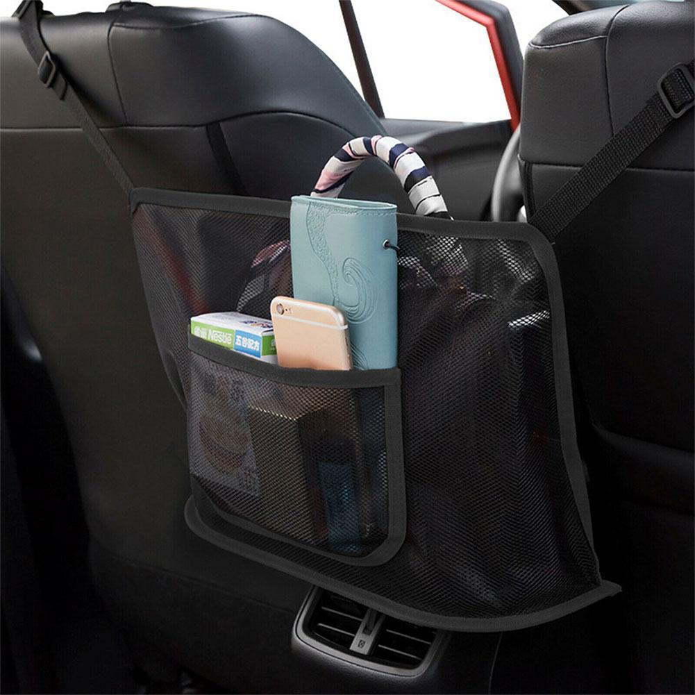 Large Capacity Car Seat Organizer Mesh Pouch Holder