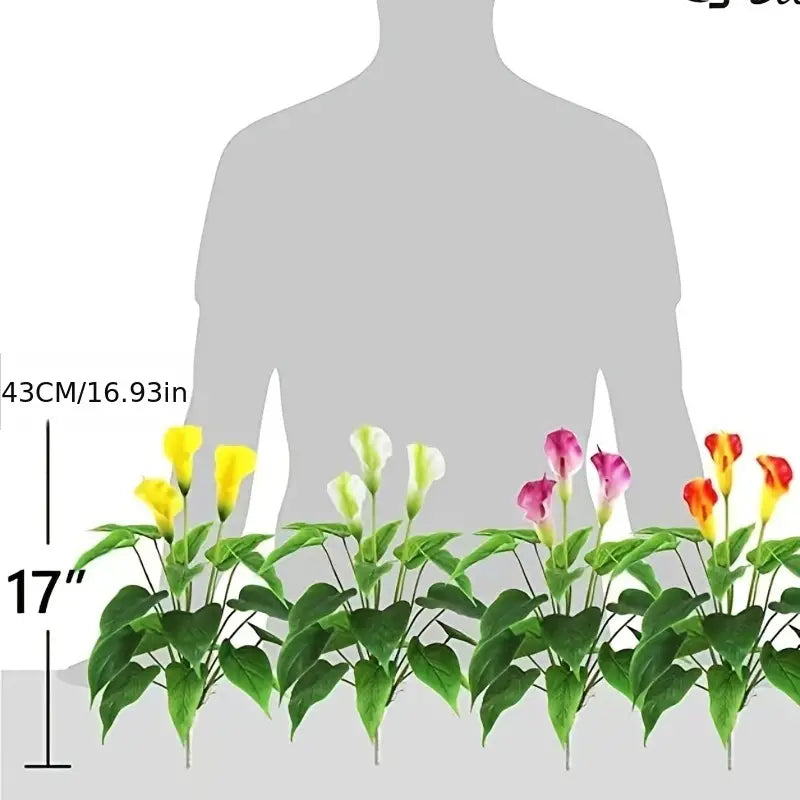 17-Inch Artificial Flower Plant for Home and Office Decor